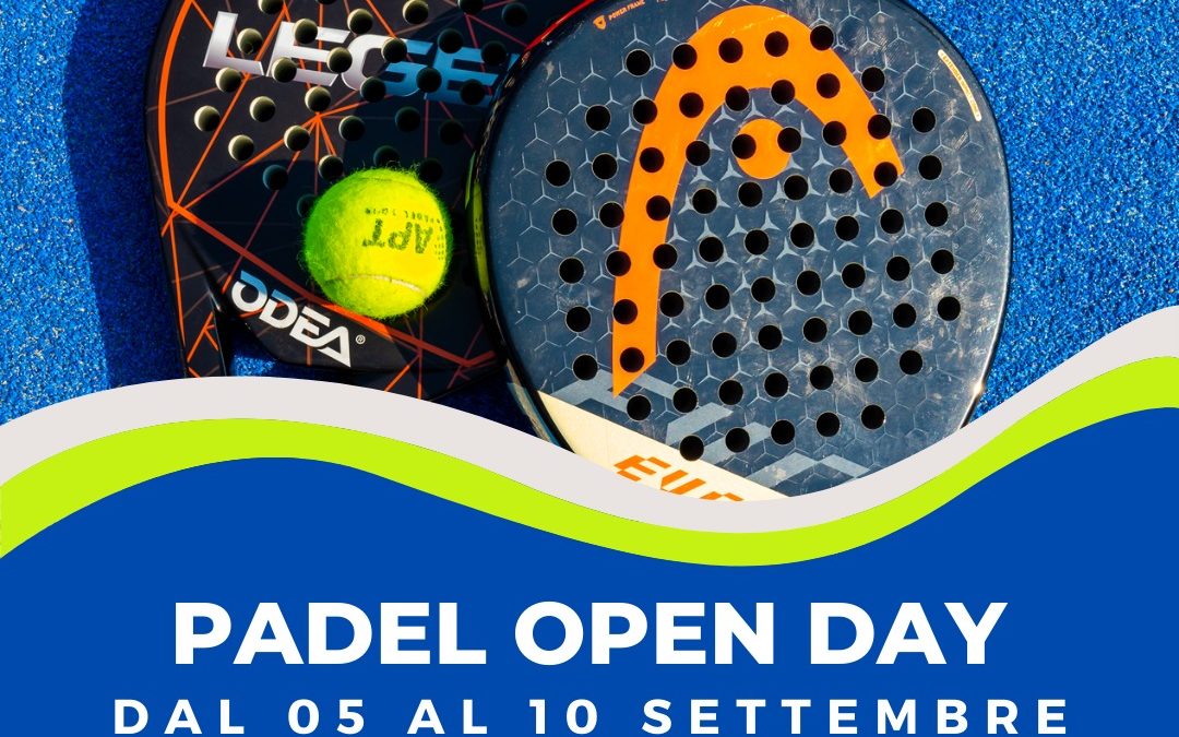 OPEN DAY PADEL PER ADULTI E  BAMBINI